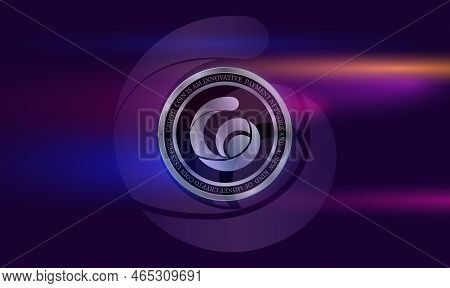 Radio Caca-raca Crypto Currency Images. 3d Illustration. Digital Coins.