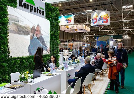 Bucharest, Romania - November 10, 2022: The Romanian Tourism Fair. This Image Is For Editorial Use O