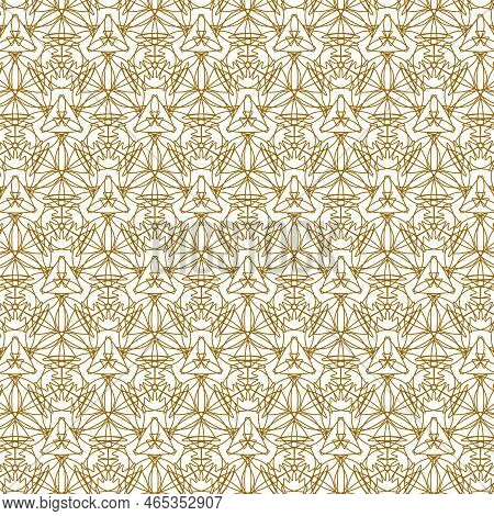 Abstract Geometric Linear Lace Fabric Fashion Trend Pattern Simple Geometric Lace-like Openwork Mono