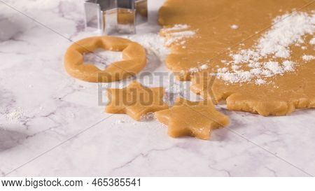 Raw Dough For Christmas Cookies