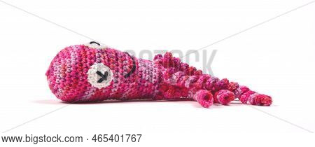 Crochet Squid Or Octopus, Isolated