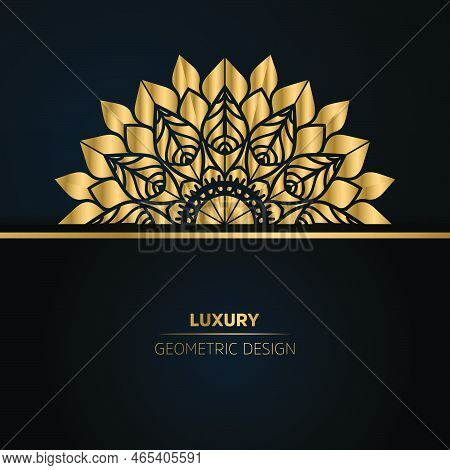 Mandala Art Design In Circle. Simple Golden Mandala Design Floral Mandala Art Beautiful Mandala Artw