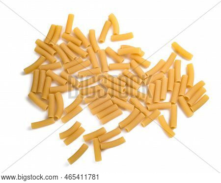 Maccheroni Pasta Isolated On A White Background