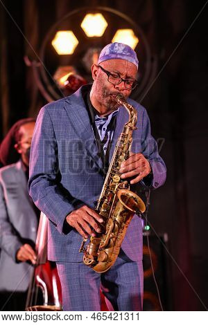 Cracow, Poland - July 08, 2022: Kenny Garrett Quintet Performing Live On The Kijow Centre Stage At S