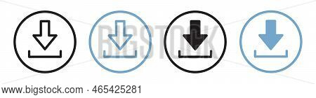 Download Flat Vector Icon. Install Symbol. Download Icon. Upload Button. Load Symbol. Modern, Simple