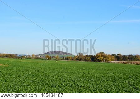 Green Wide Farmland In The Eifel During Autumn