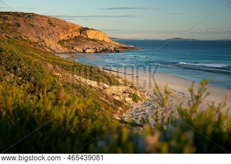 Panoramic View Of Cliff Coast And Cable Beach At Torndirrup National Park, Albany, Western Australia