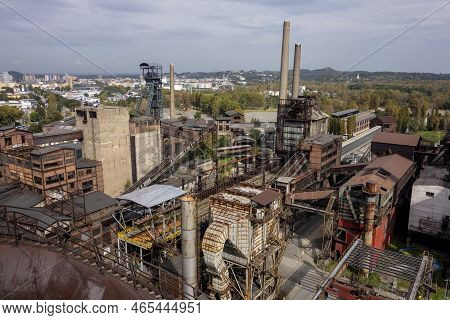 Ostrava, Czech Republic - September 23, 2020: Landscape Of Dolni Vitkovice Industrial Museum In Ostr
