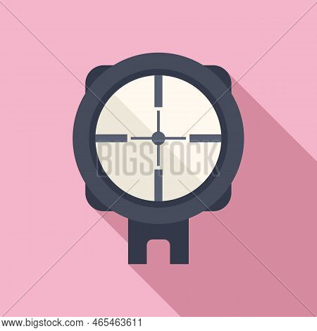 Sniper Cross Icon Flat Vector. Target Eye. Military Weapon