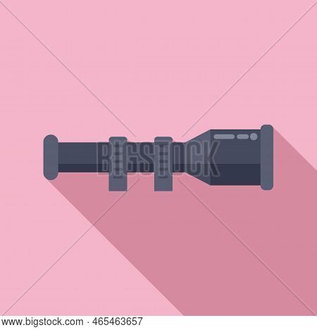 Cross Scope Icon Flat Vector. Rifle Gun. Sniper Military