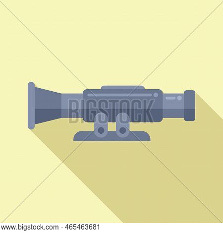 Modern Scope Icon Flat Vector. Sight Target. Sniper Weapon