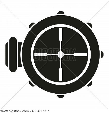 Scope Sight Icon Simple Vector. Rifle Gun. Cross Eye