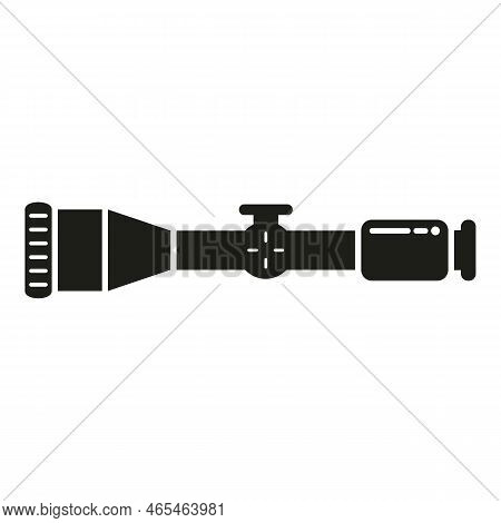 Modern Army Scope Icon Simple Vector. Rifle Gun. Sniper Target