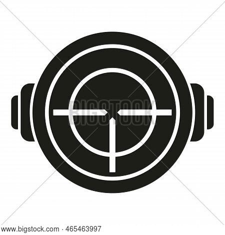 Sniper Target Icon Simple Vector. Cross Sight. Mark Range