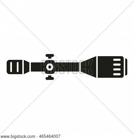 Sniper Scope Icon Simple Vector. Rifle Sight. Circle Shot