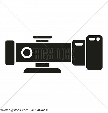 Military Scope Icon Simple Vector. Sight Target. Circle Army