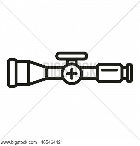 Sniper Target Icon Outline Vector. Cross Sight. Mark Range