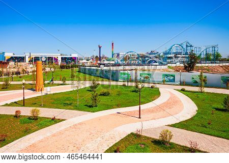 Tashkent, Uzbekistan - April 11, 2021: Park Navruz Or Navroz Bogi Is An Ethnographic Park In Tashken