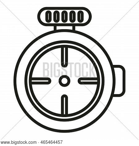 Sniper Sight Icon Outline Vector. Rifle Scope. Military Texture