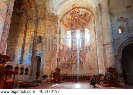 Akhmeta, Georgia - September 03, 2021: Alaverdi Monastery Interior, Near Akhmeta In Kakheti. Kakheti