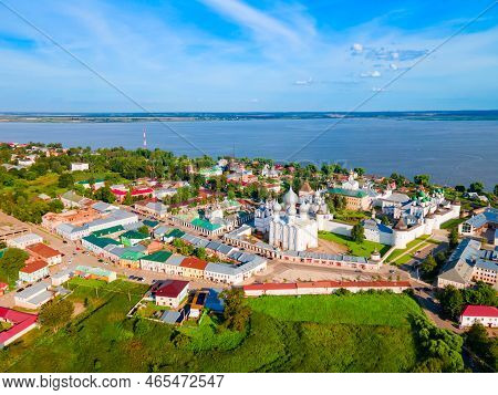 Rostov Kremlin And Lake Nero Aerial Panoramic View In Rostov Veliky Or Rostov The Great In Yaroslavl