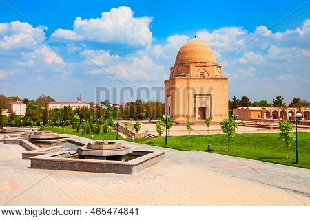 The Rukhabad Mausoleum Is A Memorial And Cult Structure Of The Xiv Century In Samarkand City, Uzbeki