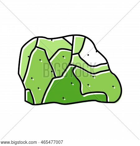 Peridot Stone Rock Color Icon Vector. Peridot Stone Rock Sign. Isolated Symbol Illustration