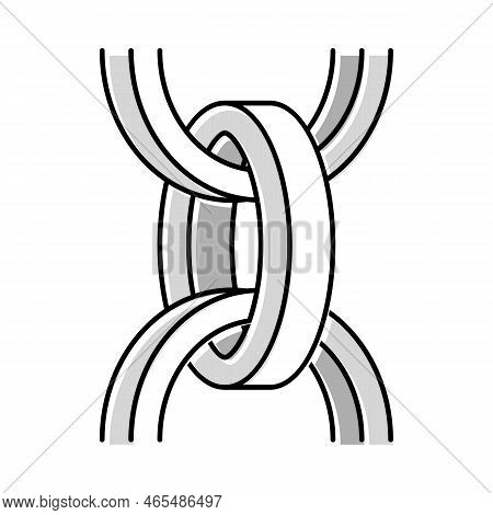 Belcher Chain Color Icon Vector. Belcher Chain Sign. Isolated Symbol Illustration