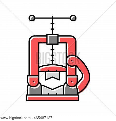 Pipe Vice Color Icon Vector. Pipe Vice Sign. Isolated Symbol Illustration
