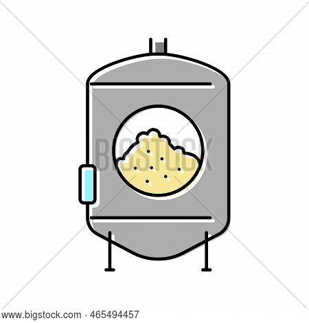 Yeast Beer Production Color Icon Vector. Yeast Beer Production Sign. Isolated Symbol Illustration