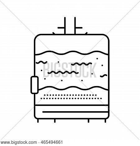 Separating Wort Beer Production Line Icon Vector. Separating Wort Beer Production Sign. Isolated Con