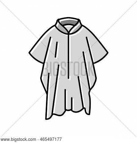 Cloak Outerwear Male Color Icon Vector. Cloak Outerwear Male Sign. Isolated Symbol Illustration