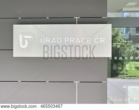 Prague, Czech Republic, September 7, 2022: Entrance To Government Public Employment Agency, Job Cent