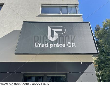Prague, Czech Republic, September 7, 2022: Entrance To Government Public Employment Agency, Job Cent