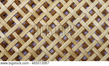 Rattan Handmade Natural Color, Good For Background Used.