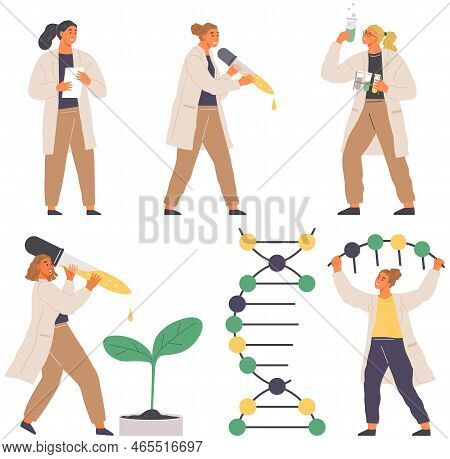Scientist Makes Laboratory Analysis With Equipment. Idea Of Chemistry, Science. Laboratory Assistant