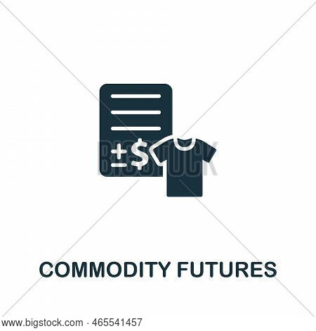 Commodity Futures Icon. Monochrome Simple Investments Icon For Templates, Web Design And Infographic
