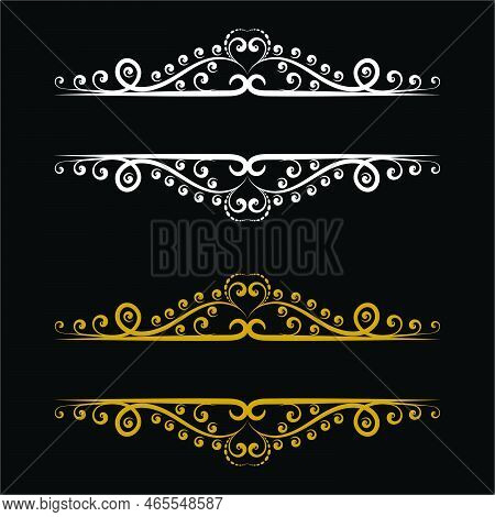 Luxury Gold Vintage Title Royal Frame For Wedding Invitation Card Design