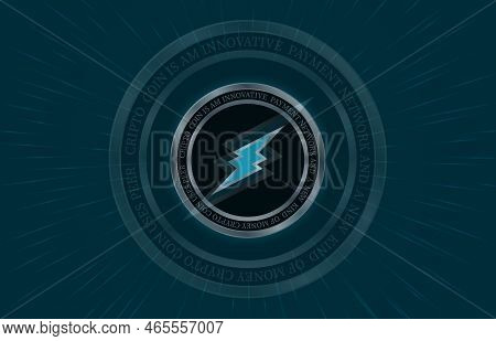 The Electroneum-etn Virtual Currency Logo. 3d Drawings. Coin Logo