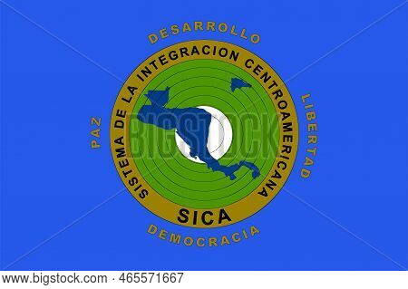 Flaf Of Central American Integration System, Sistema De La Integración Centroamericana Or Sica