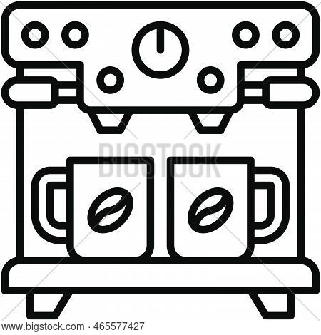 Expresso Machine Icon, Coffee Shop Related Vector Illustration