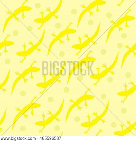 Seamless Background Abstract Background With Repeating Images Of Lizards