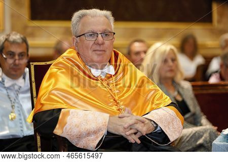 Madrid, Spain, 10,20,2022: Portrait Of Argentine University Professor Alberto Edgardo Barbieri, Rect