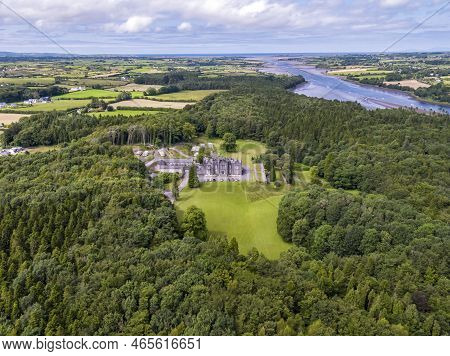 Aerial Of Belleek Castle In Ballina, County Mayo - Republic Of Ireland