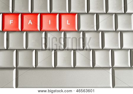 Провал слово пишется на клавиатуре