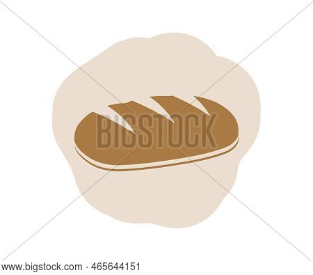 Freshly Baked Bread, Fresh Loaf Of Bread, Bakery Icon Logo Design. Design Of Bread And Food Sign Vec