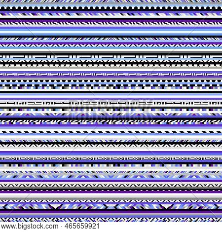 Herringbone Aztec Pattern. Seamless Quilting Design Background. Vector Image