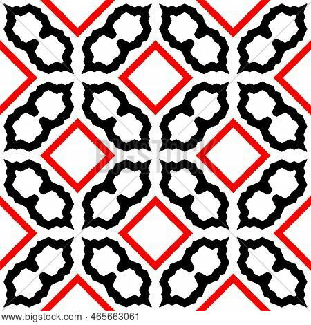 Abstract Geometric Pattern With Crossing Thin Straight Lines. Stylish Texture In Black Color.seamles