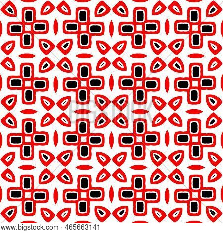 Abstract Geometric Pattern With Crossing Thin Straight Lines. Stylish Texture In Black Color.seamles