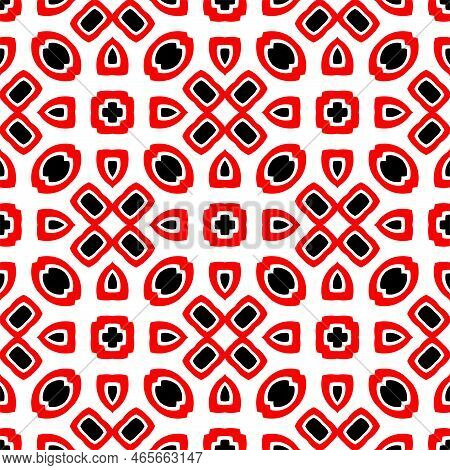Abstract Geometric Pattern With Crossing Thin Straight Lines. Stylish Texture In Black Color.seamles